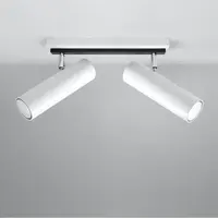 Stropné bodové svietidlo Indiana 2 biely A-496