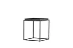 Kovový příruční stolek PORTO 45x45 cm, černý