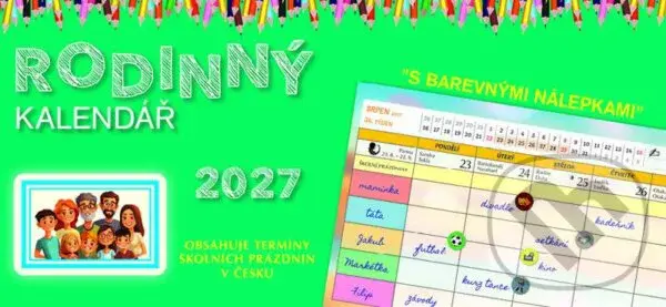 Stolní RODINNÝ kalendář 2027