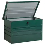 Beliani ÚLOŽNÝ BOX NA POLSTROVÁNÍ Ocel tmavě zelený 100/62 cm Cebrosa