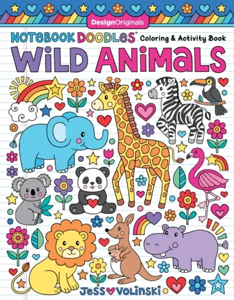 Notebook Doodles Wild Animals - Jess Volinski