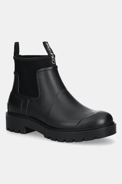 Calvin Klein Boty s gumou Calvin Klein COMBAT RAIN BOOT
