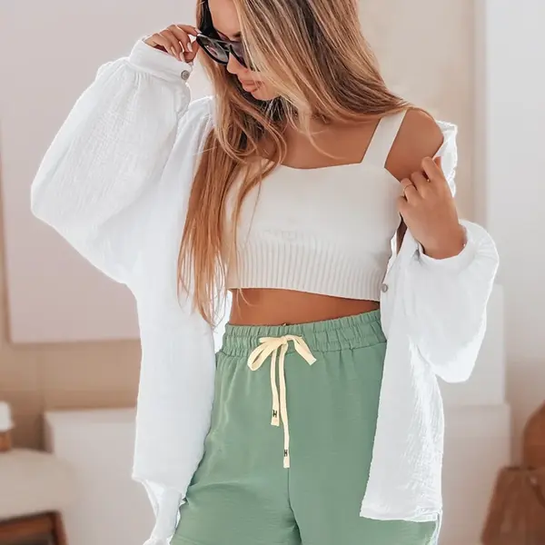 Dámské zelené šortky HOT VIBE