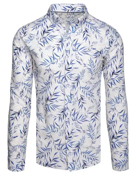 Pánská vzorovaná košile slim fit