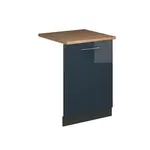 Vicco ČELNÍ PANEL MYČKY Fame-Line Tmavě modrá s vysokým leskem 60 cm , PD Dub