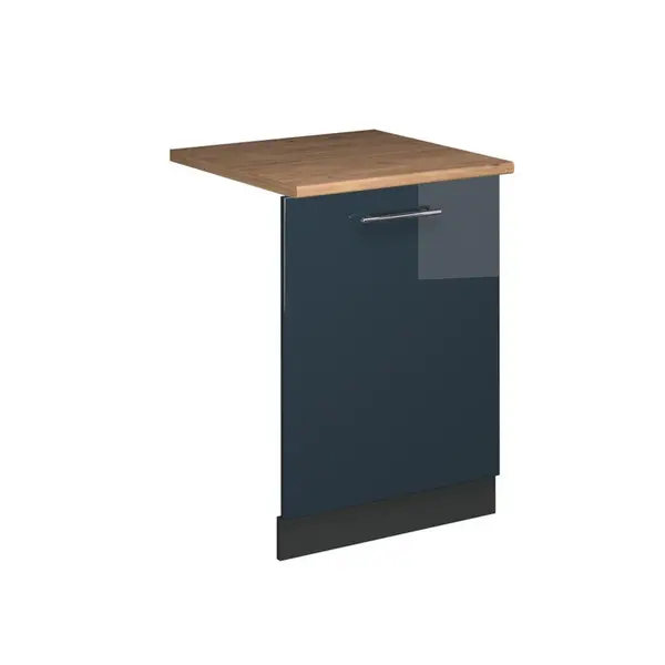 Vicco ČELNÍ PANEL MYČKY Fame-Line Tmavě modrá s vysokým leskem 60 cm , PD Dub