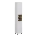Vicco KOUPELNOVÁ SKŘÍŇKA Elnor Bílá/dub 30 x 170 cm se 2 dveřmi