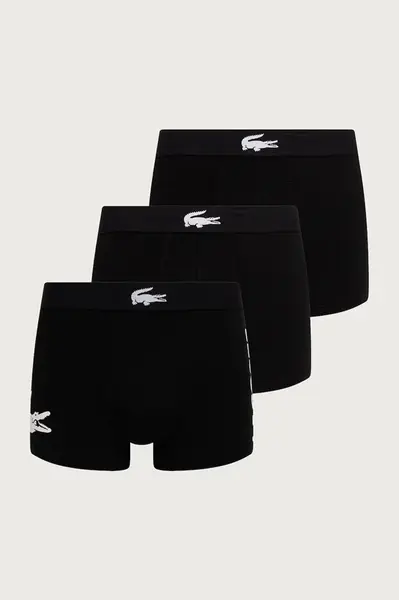 Lacoste  přiléhavé boxerky pánské s bavlnou 3-pack