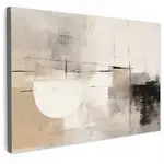 MuchoWow OBRAZ NA PLÁTNĚ Abstraktní - Umění - šedá 30x20 cm