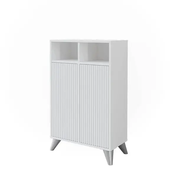 Vicco MIDI SKŘÍŇKA Leano Bílá 60 x 97 cm se 2 dveřmi