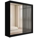 ALTDECOR ŠATNÍ SKŘÍŇ VESLI – 200 cm – černá|šedá