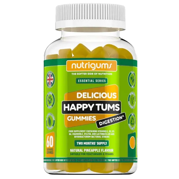 Nutrigums Happy Tums Digestion 60 želé - ananas
