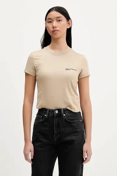 Karl Lagerfeld Jeans  tričko dámské bavlněné