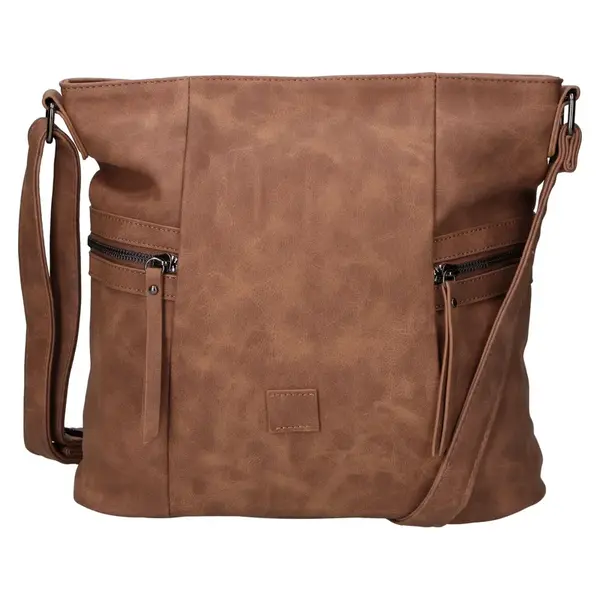 Trendy dámská crossbody taška Feona, hnědá