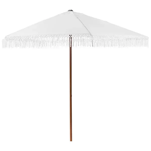 Beliani VELKÝ SLUNEČNÍK 258 cm Bílý Murasa