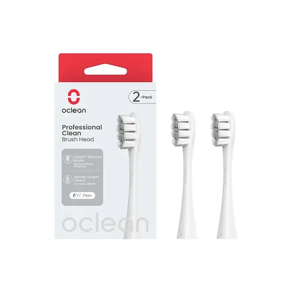 OCLEAN Professional Clean Medium P1C10 náhradní hlavice šedé 2 ks