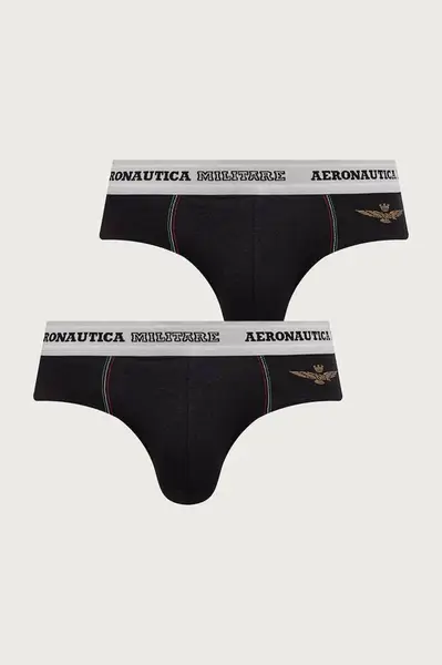Aeronautica Militare  slipy pánske bavlnené s elastanom 2-pak