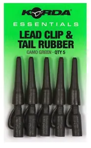 Korda montáž essentials lead clip & tail rubbers 5 ks