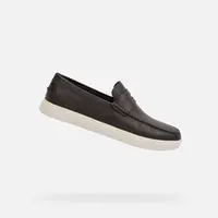 Hnědé pánské mokasíny Geox Avola - Pánské