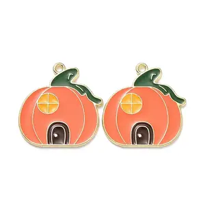 Autumn Theme Alloy Enamel Pendant