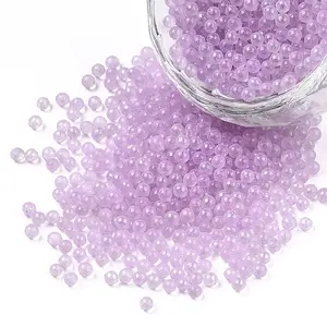 Luminous Transparent Glass Seed Round Beads