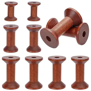12Pcs 3 Styles Wood Bobbins
