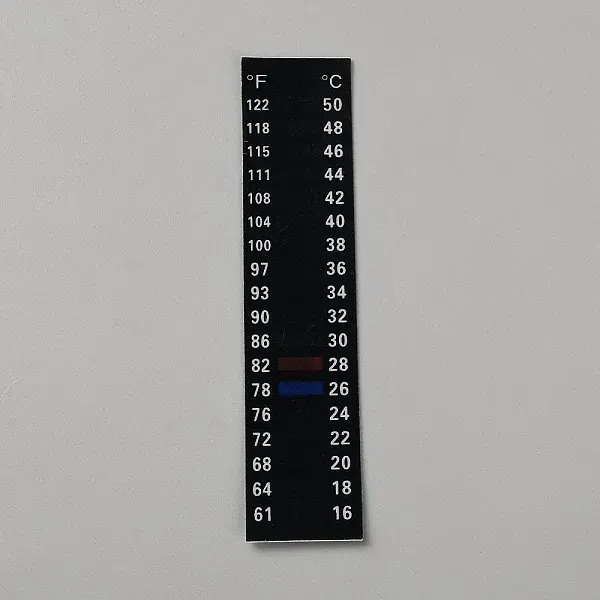 Rectangle Self-adhesion PET Thermometer