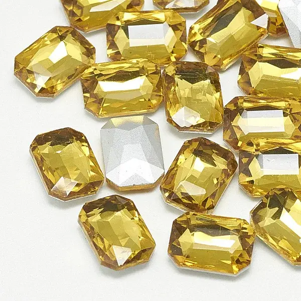 Pointed Back Glass Rhinestone Cabochons