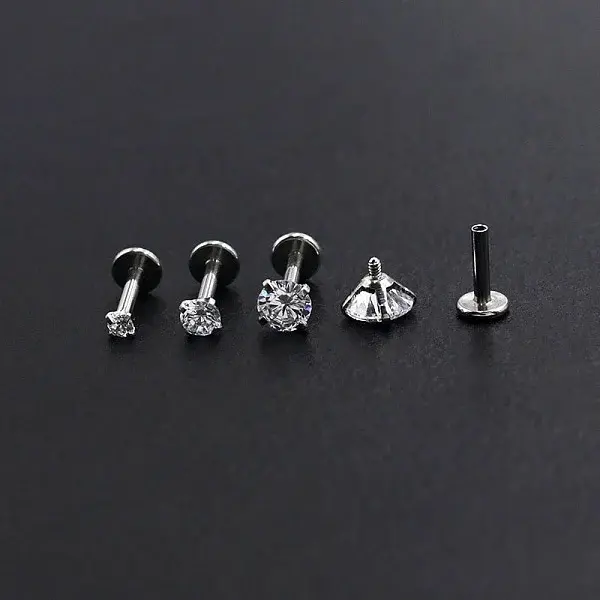 304 Stainless Steel Threadless Labrets