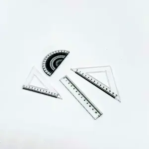 Mini Plastic Ruler & Protractors