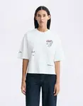 Tričko Thinking MU Lena Tomatera T-Shirt WHITE
