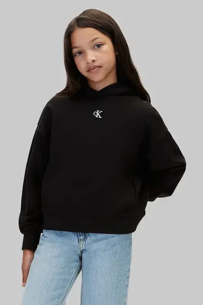 Calvin Klein Jeans  mikina s kapucňou detská bavlnená