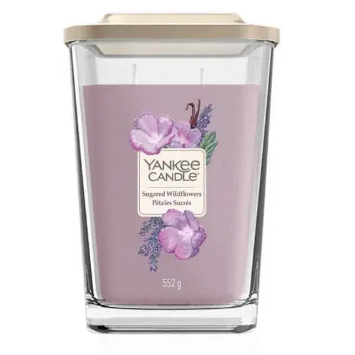 Yankee Candle Aromatická svíčka velká hranatá Sugared Wildflowers 552 g