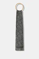Šála Guess dámská, černá barva, vzorovaná, AW5349 MOD03