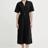 Vlněné šaty BOSS Dulera