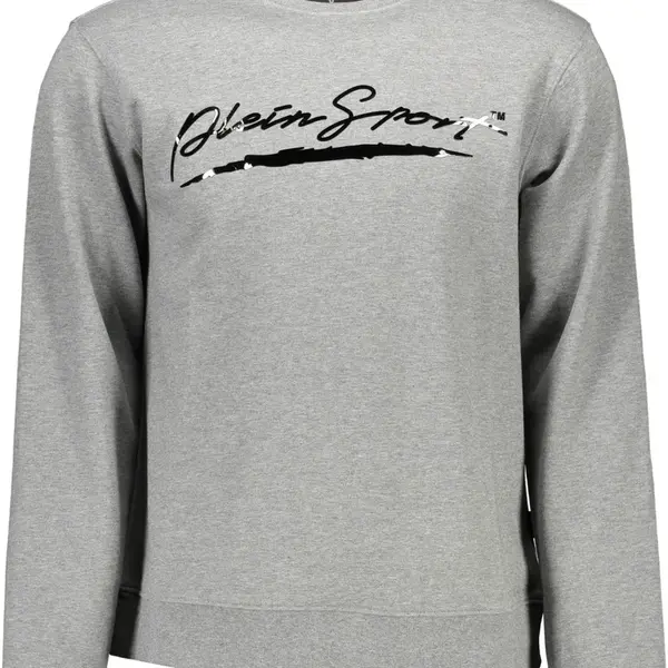 PLEIN SPORT MEN'S ZIP-FREE SWEATSHIRT GREY