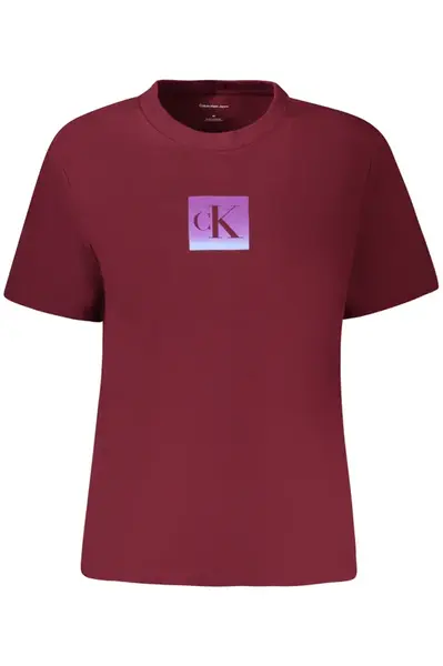 CALVIN KLEIN WOMEN'S SHORT SLEEVE T-SHIRT RED