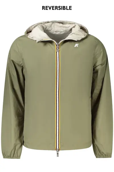 Oboustranná pánská bunda K-WAY zelená
