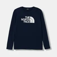 Dětské tričko s dlouhým rukávem The North Face TEEN EASY LS TEE tmavomodrá barva, NF0A89J28K21