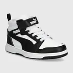 Dětské sneakers boty Puma Rebound V6 Mid AC+ PS červená barva