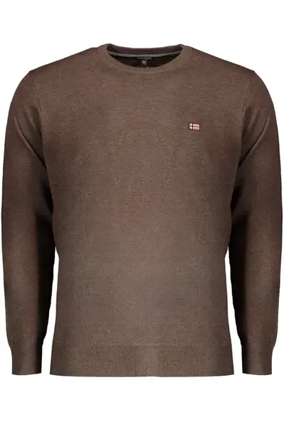 Pánský hnědý svetr NORWAY 1963