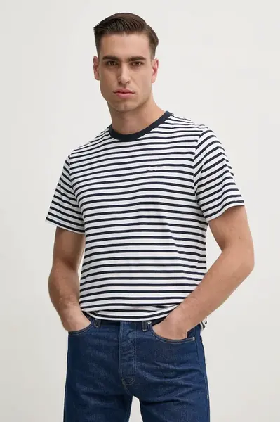 Bavlněné tričko Pepe Jeans CANE tmavomodrá barva, PM509391