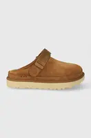 Semišové papuče UGG Goldenstar Clog hnědá barva, 1138252