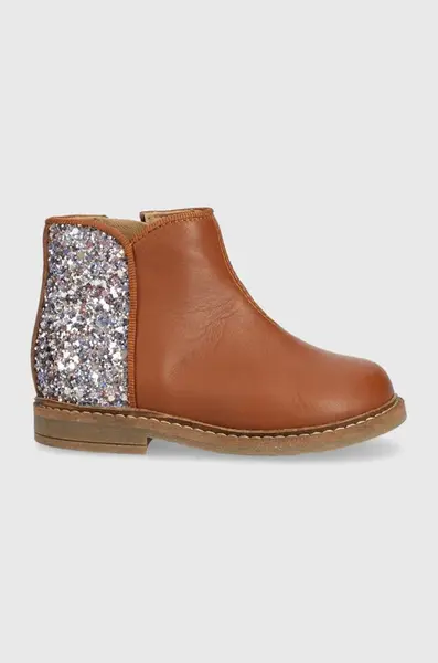 Dětské kožené boty Pom D'api RETRO BACK