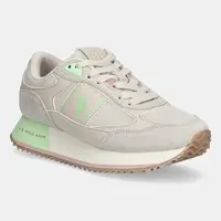 Sneakers boty U.S. Polo Assn. SACHA béžová barva, SACHA006W/5MS1