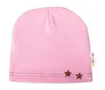 Baby Nellys Žebrovaná čepice Hvězdičky - růžová