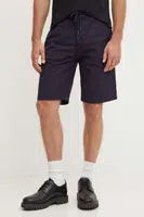 Šortky s příměsí lnu Guess tmavomodrá barva, M4GD02 WFBXA