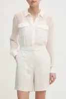 Šortky s příměsí lnu Calvin Klein