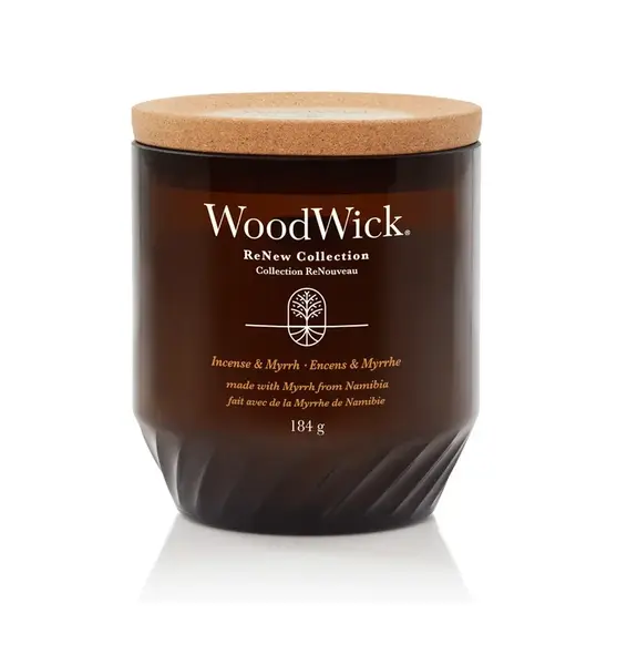 Wood Wick ReNew Vonná svíčka Incense & Myrrh 184 g