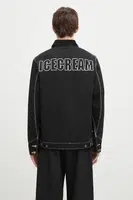 Bavlněná košilová bunda ICECREAM Canvas Lined Work černá barva, ICW003
